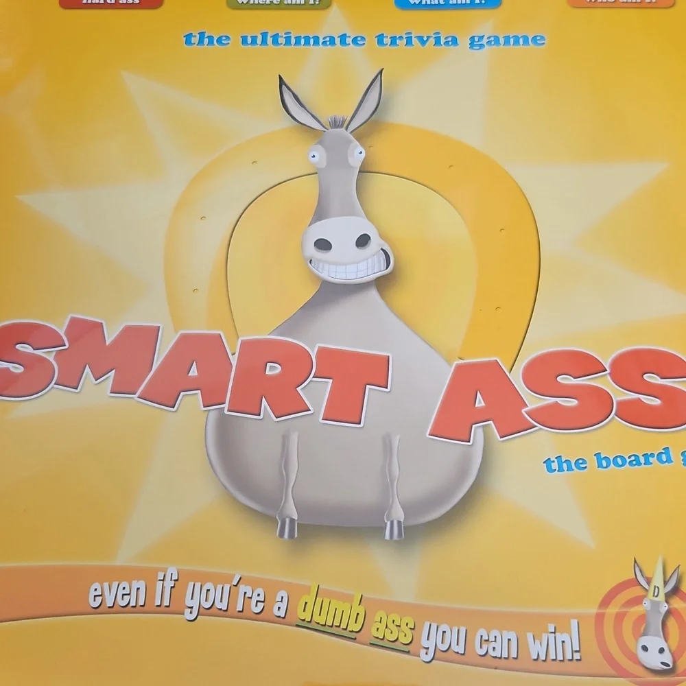 Smart Ass Trivia Game - Bright Yellow